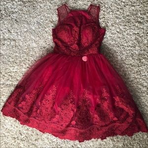 Gorgeous red Chi Chi London dress.